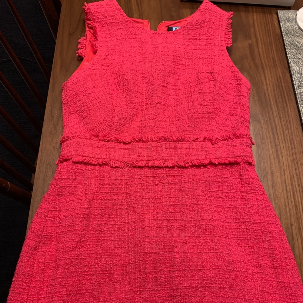 J.Crew Tweed Dress - pink, size 2P